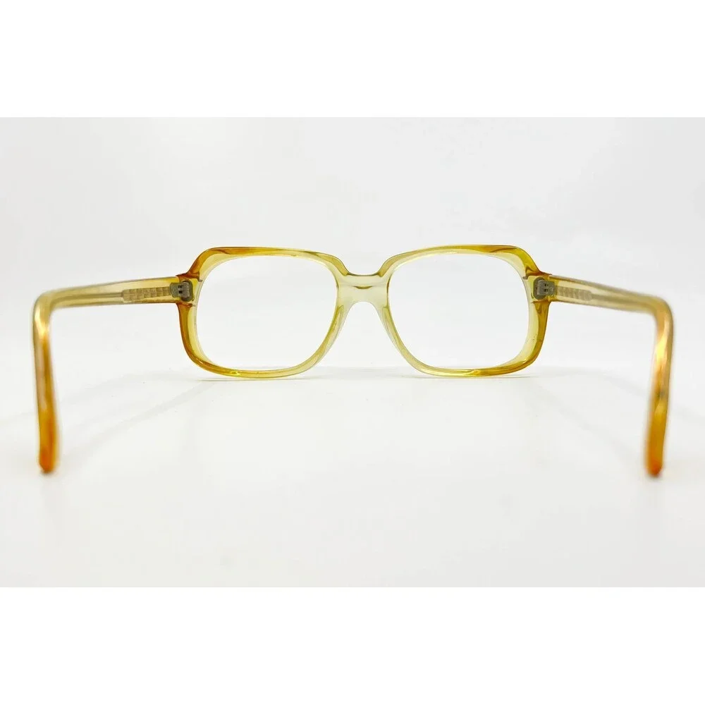 Fred Lunettes Eyeglasses Square Translucent Amber Tortoise Women